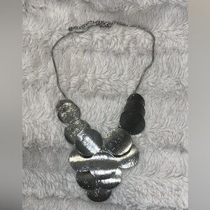 Chunky Silver Statement Necklace